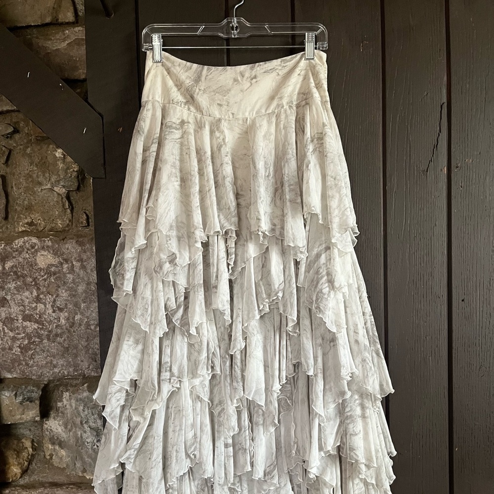 Free People Flowy Layered Maxi Skirt    Sz 2